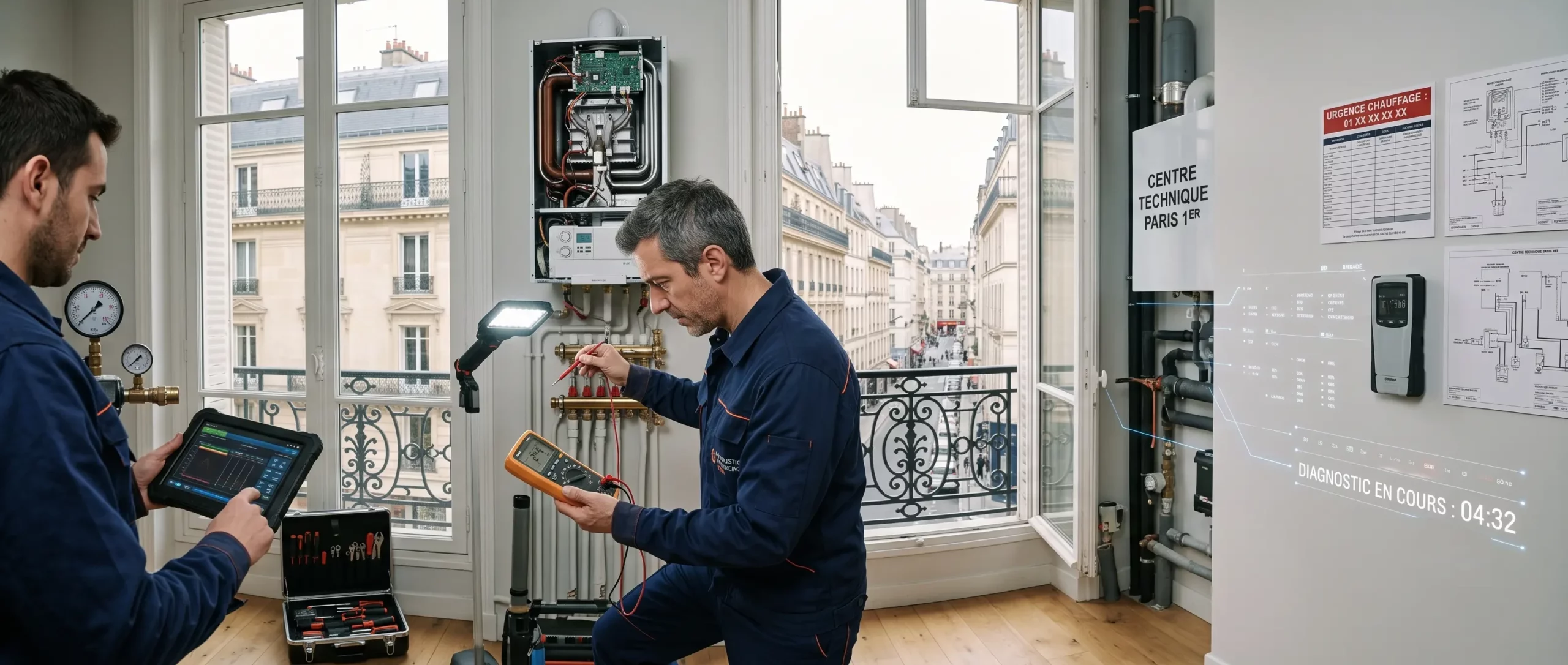 Interventions récentes d'un chauffagiste à Paris 1er